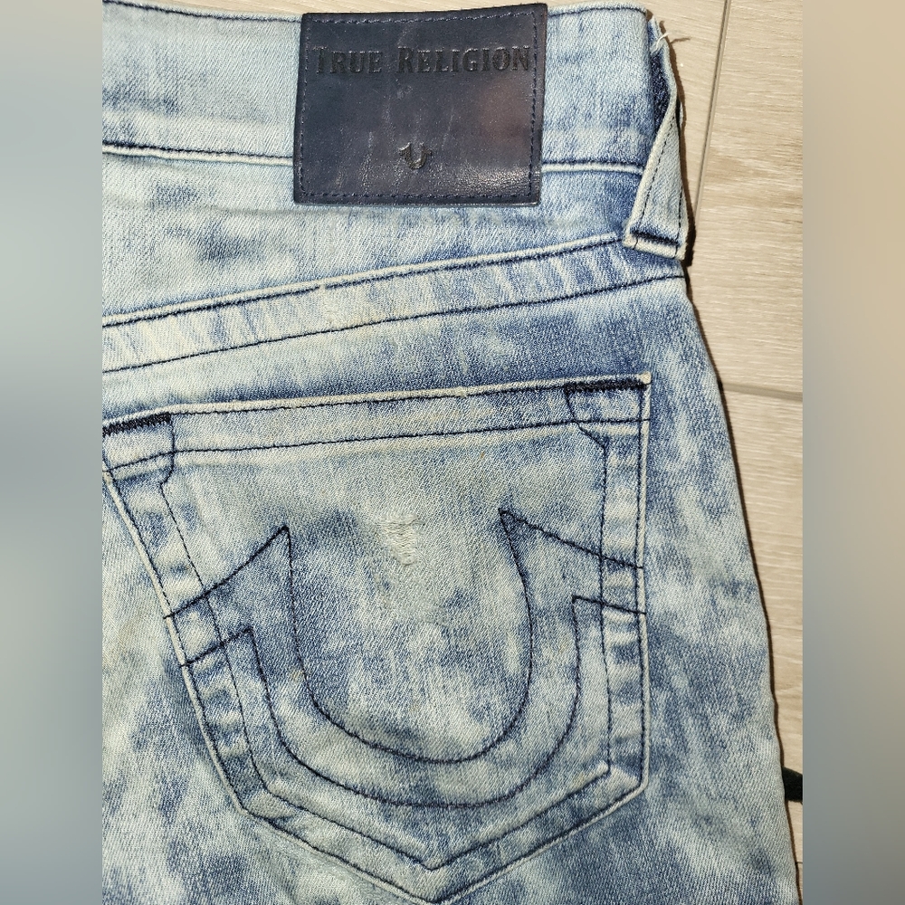 👖True Religion "Mick" Distressed Blue Jeans (32)W - Picture 4 of 16